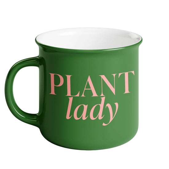 Plant Lady Ceramic Campfire Coffee Mug