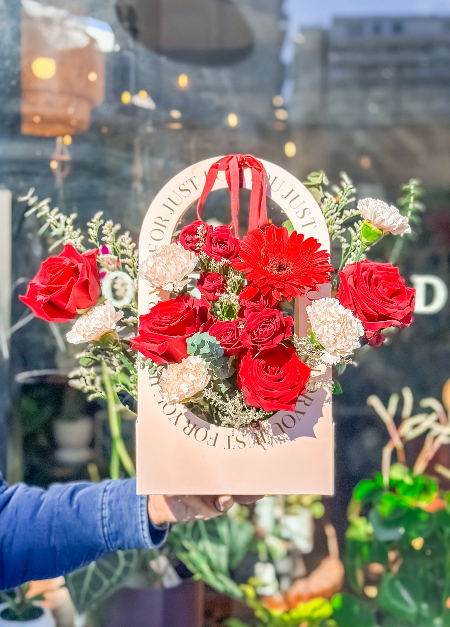 Valentine Red Roses Flower Box (PRE-ORDER)