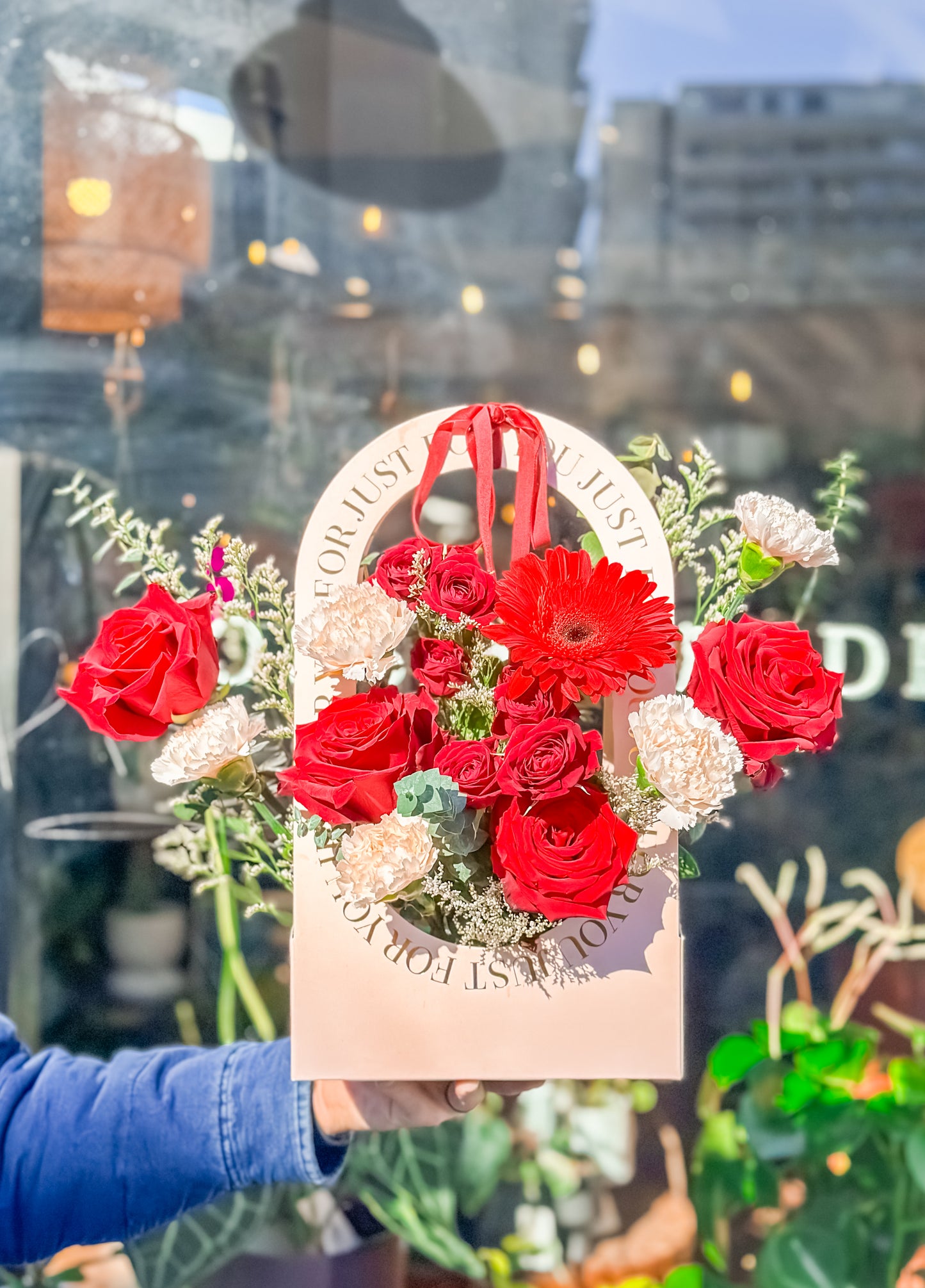 Valentine Red Roses Flower Box (PRE-ORDER)