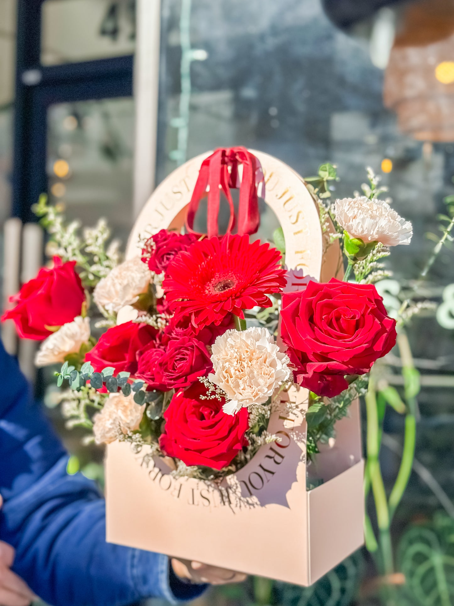 Valentine Red Roses Flower Box (PRE-ORDER)