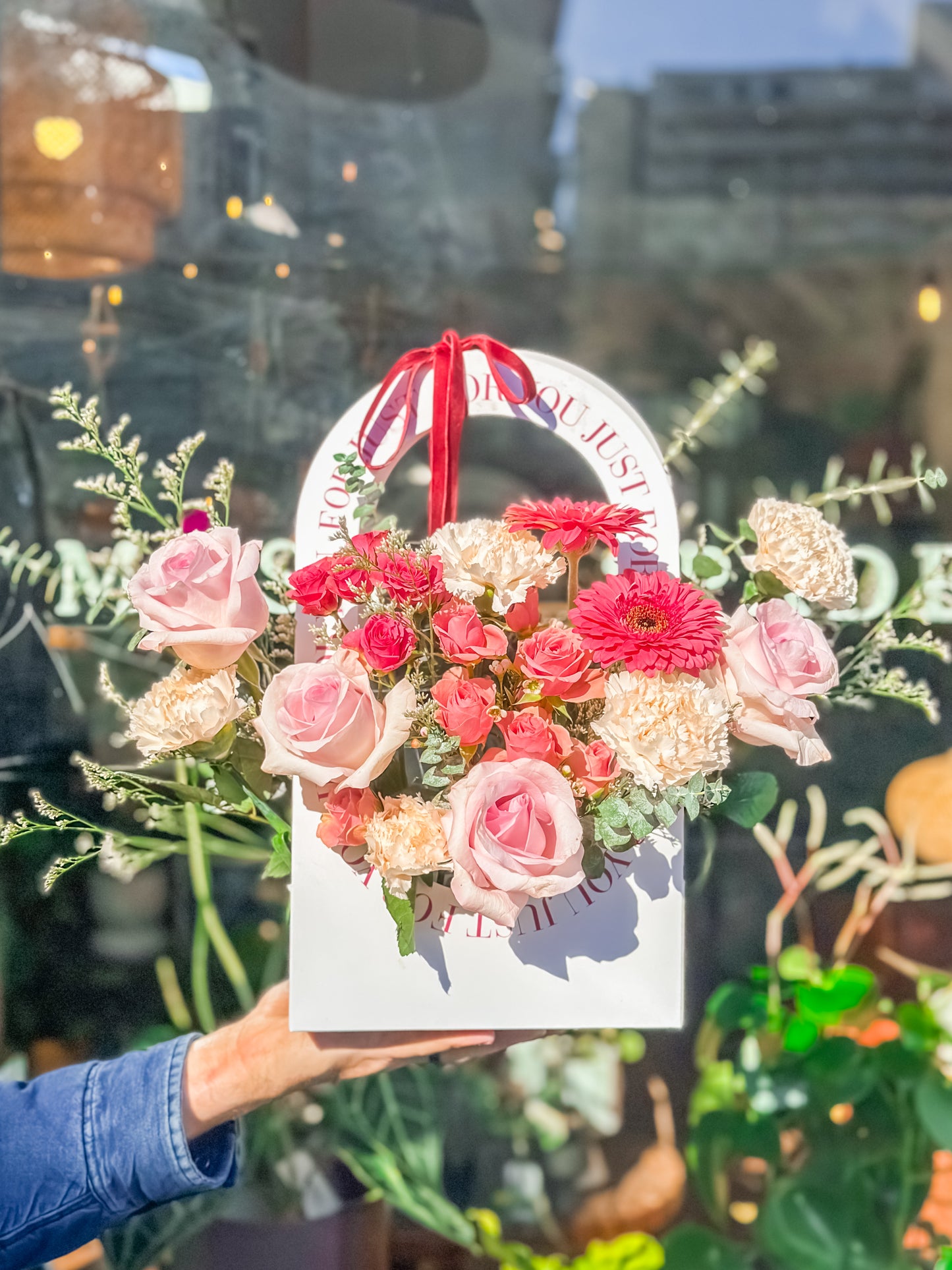 Valentine Pink Roses Flower Box (PRE-ORDER)