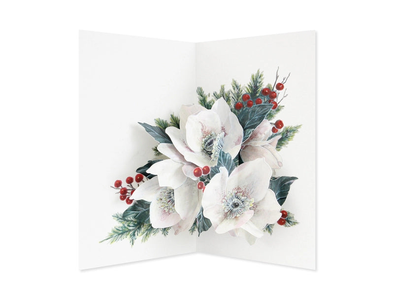 Christmas Rose Pop-Up Card